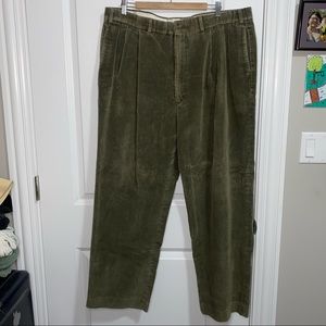 Bloomingdale’s Corduroy Green Trouser Pants